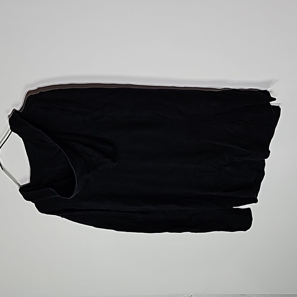 American Eagle small black button up v neck hoodie - Picture 3 of 6